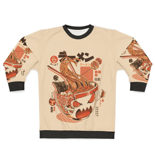 X-Ray Ramen Sweatshirt Anime Japanese Kaiju Noodle Design