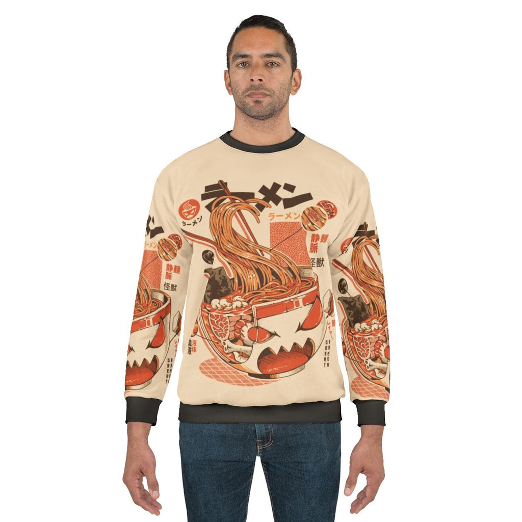 X-Ray Ramen Sweatshirt Anime Japanese Kaiju Noodle Design