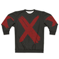 Red Cross charity sweatshirt with medical symbol graphic