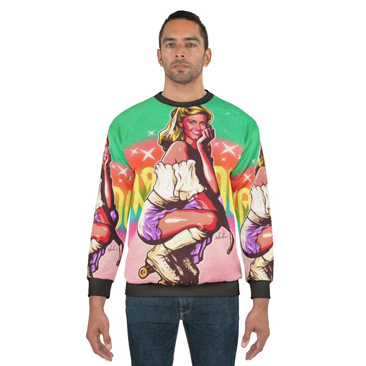 80s retro vintage Xanadu inspired sweatshirt