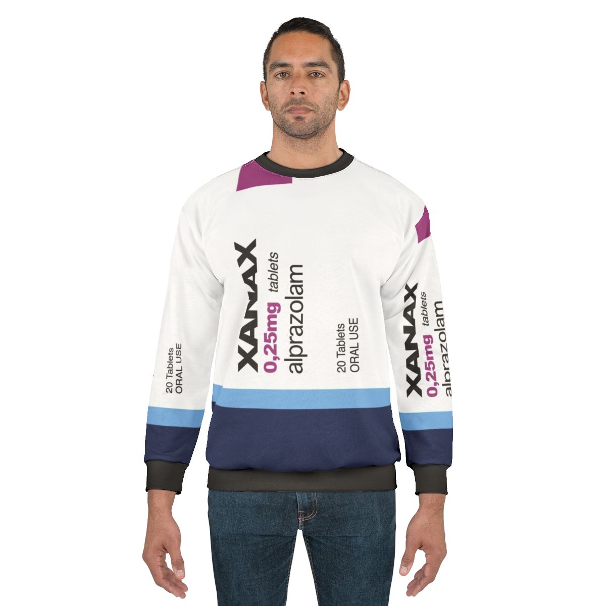 Xanax Meme Retro Sweatshirt