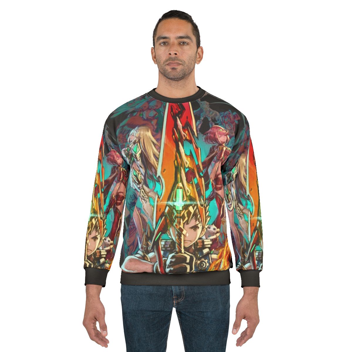 Xenoblade Chronicles 2 inspired sweatshirt with team logo