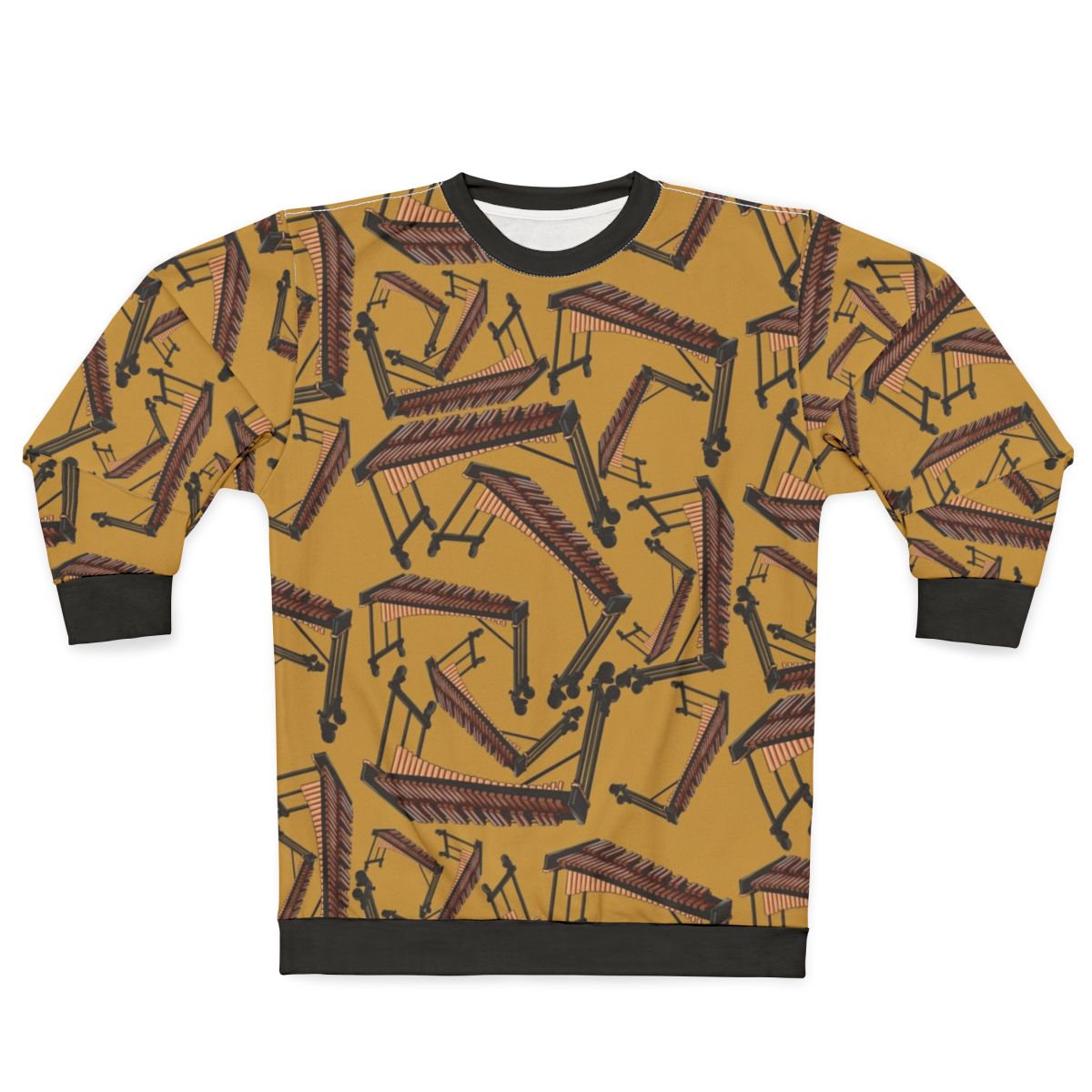 Xylophone musical instrument yellow sweatshirt