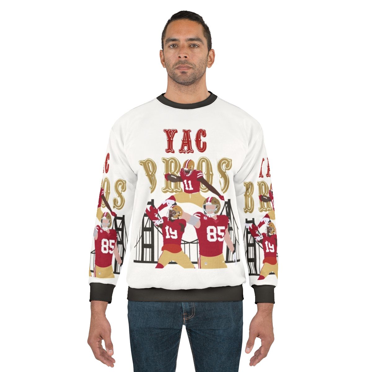 Yac Bros San Francisco 49ers NFL Football Sweatshirt