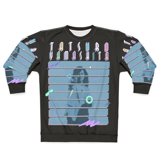 Tatsuro Yamashita Inspired Black Retro Sweatshirt