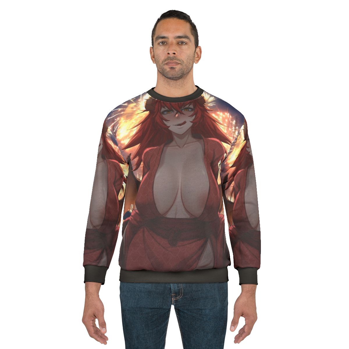 Vtuber anime kimono sweatshirt with dragon girl Zentreya graphic
