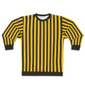 Yellow and black striped pattern sweatshirt