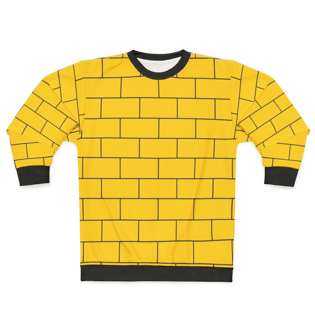 Yellow brick pattern sweatshirt