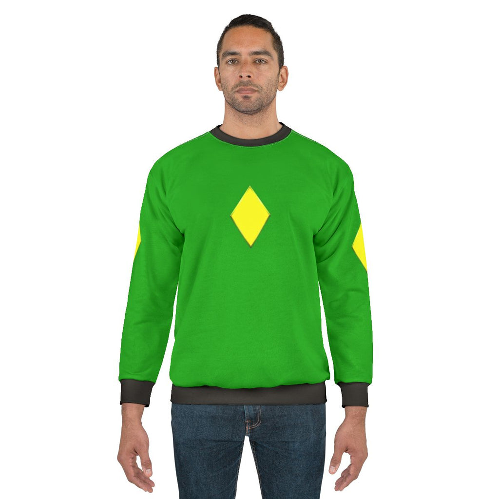 Yellow diamond superhero sweatshirt