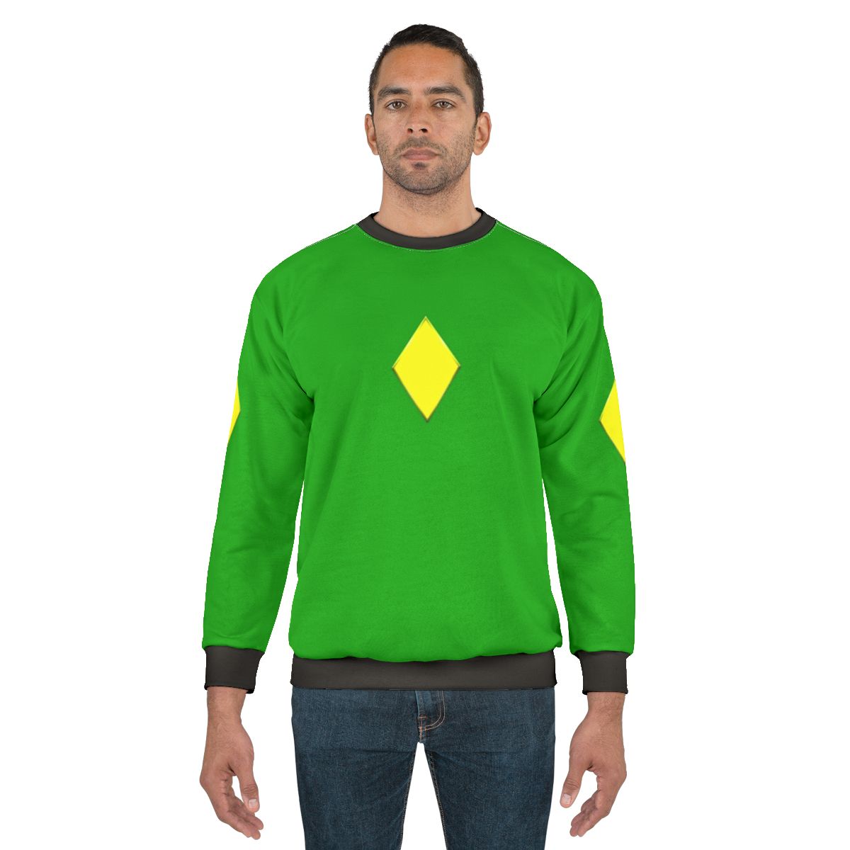Yellow diamond superhero sweatshirt