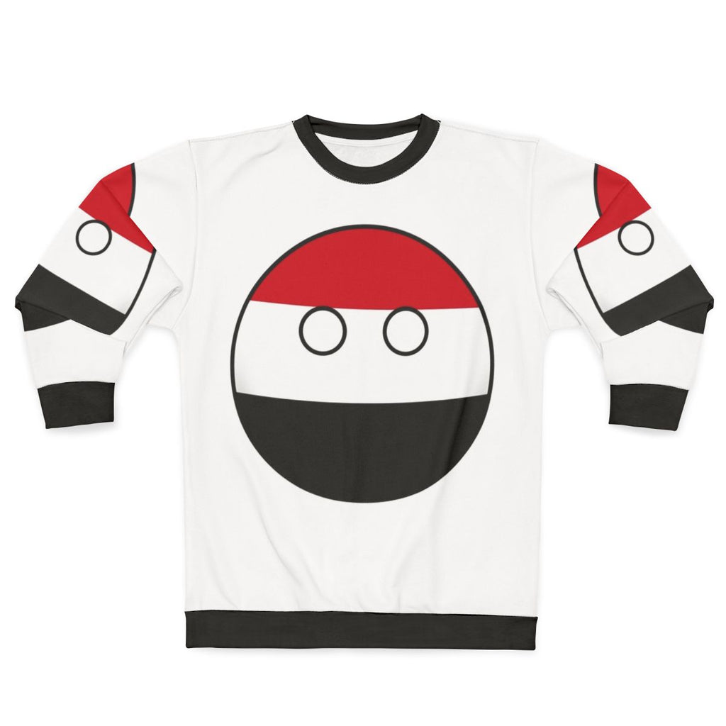 Yemen Countryball Sweatshirt - Celebrate Yemen's National Pride