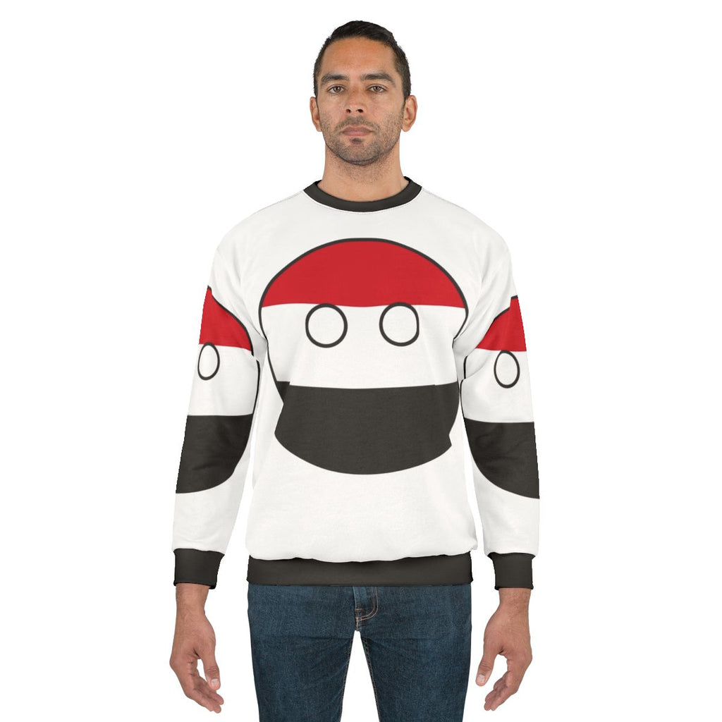 Yemen Countryball Sweatshirt - Celebrate Yemen's National Pride