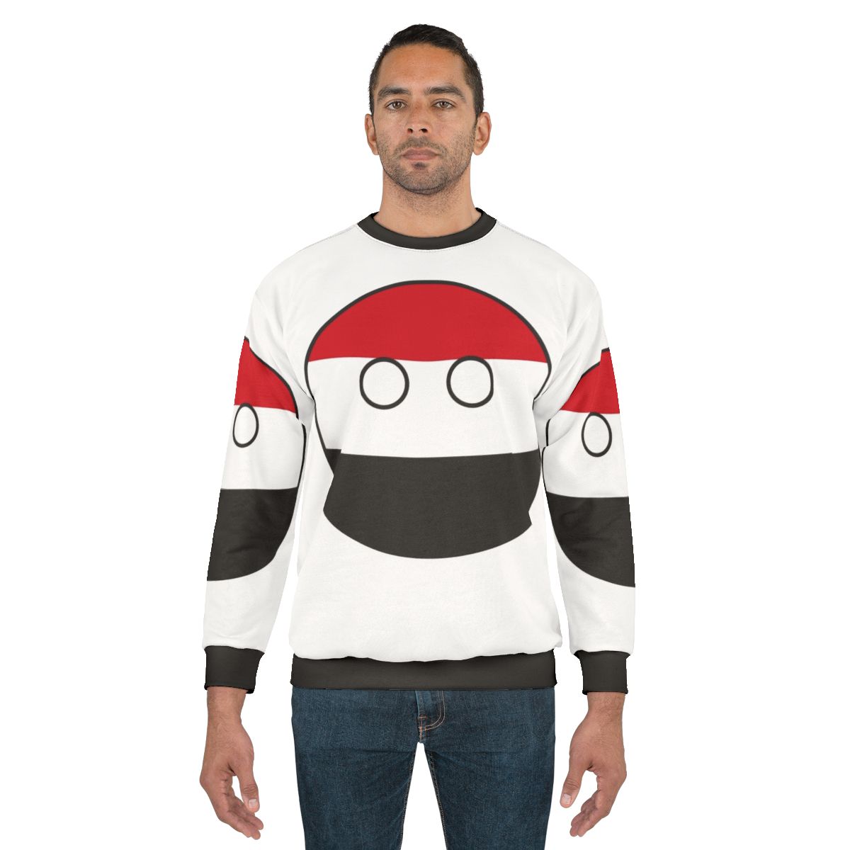 Yemen Countryball Sweatshirt - Celebrate Yemen's National Pride