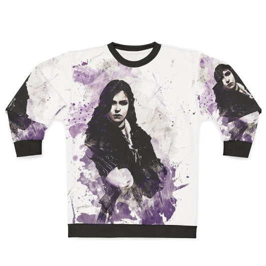 Yennefer of Vengerberg from The Witcher painting on a sweatshirt