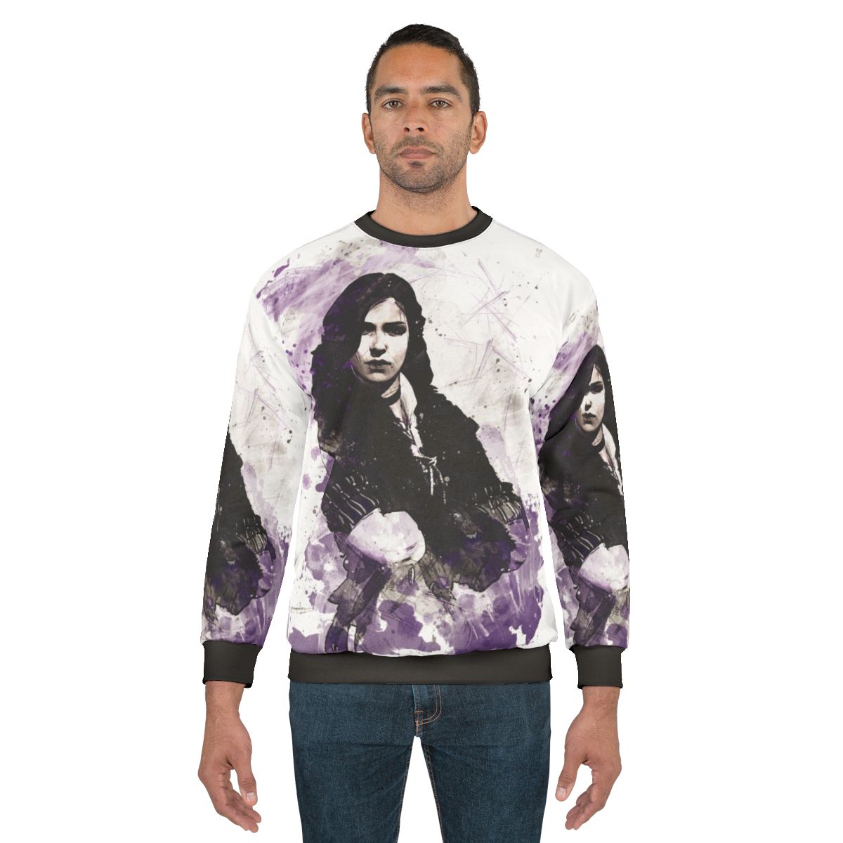 Yennefer of Vengerberg from The Witcher painting on a sweatshirt