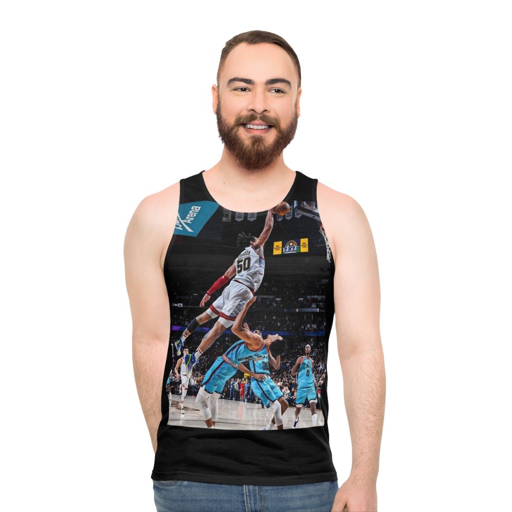 Aaron Gordon slam dunk fanart unisex tank top