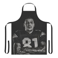 Aaron Hernandez-inspired apron with football design