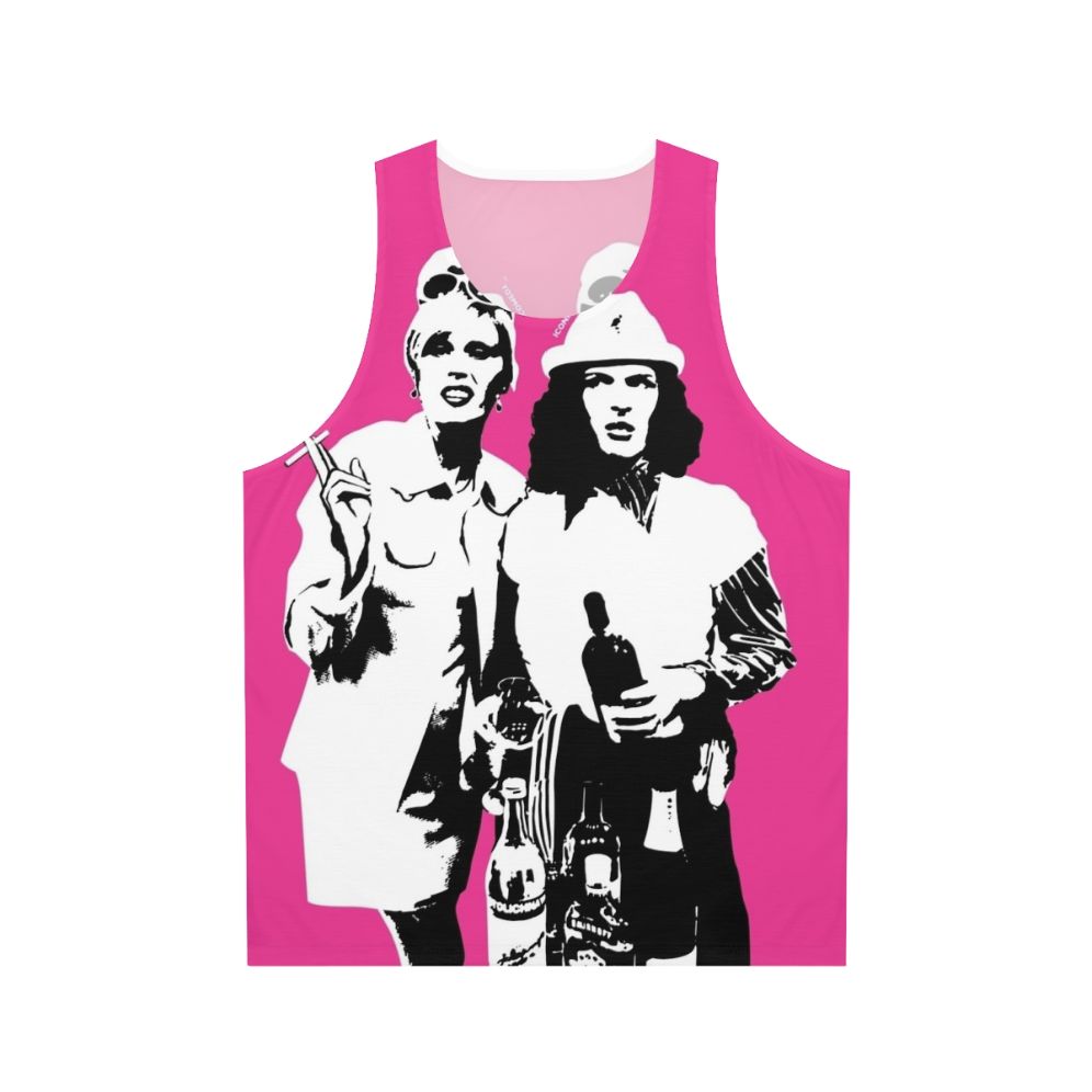 Unisex "Ab Fab" tank top featuring iconic characters Edina and Patsy