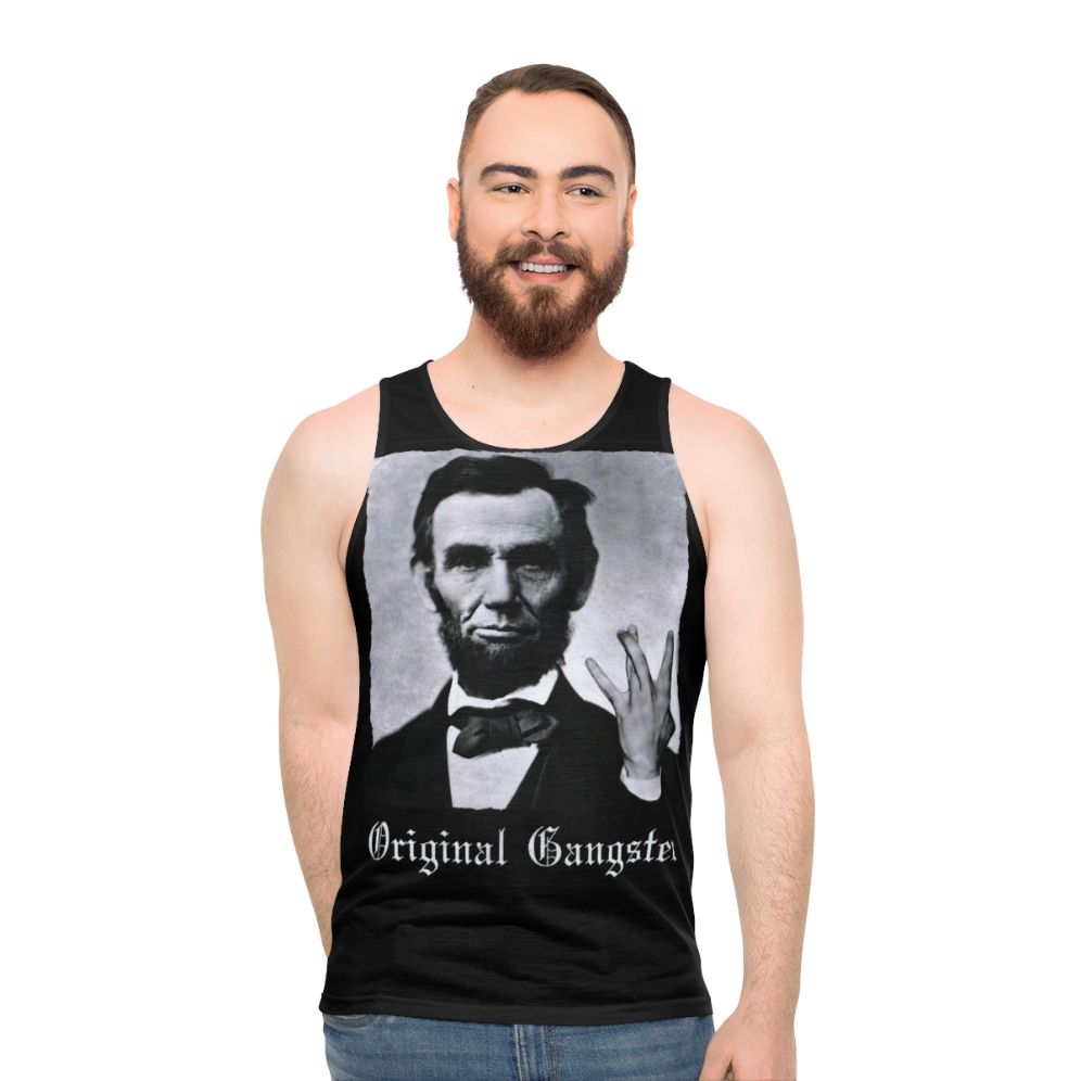 Abraham Lincoln Original Gangster Unisex Tank Top