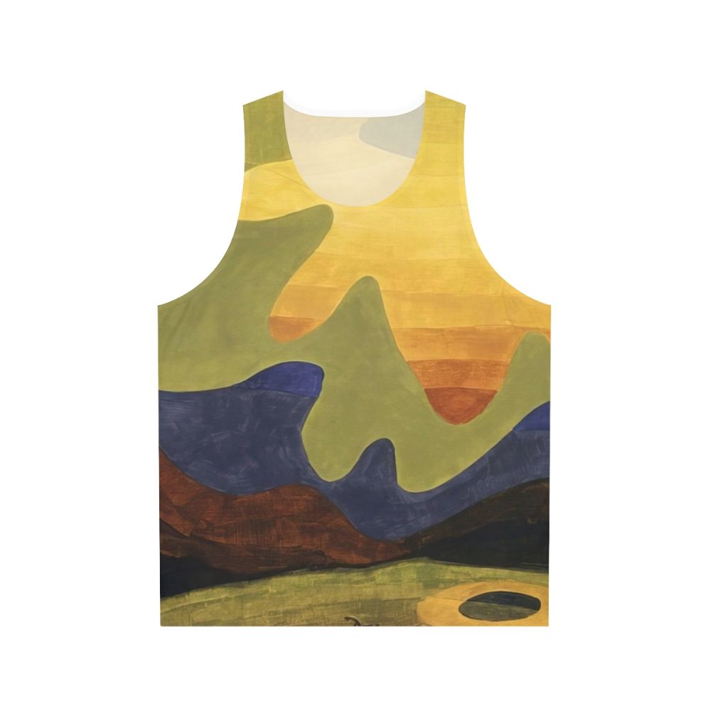 Abstract art tank top featuring artwork by American modernist painter Arthur Dove