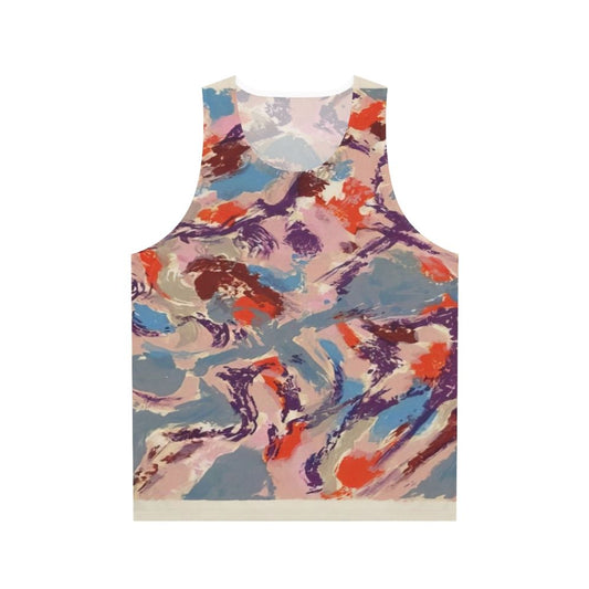Abstract art unisex tank top with lyrical abstraction design