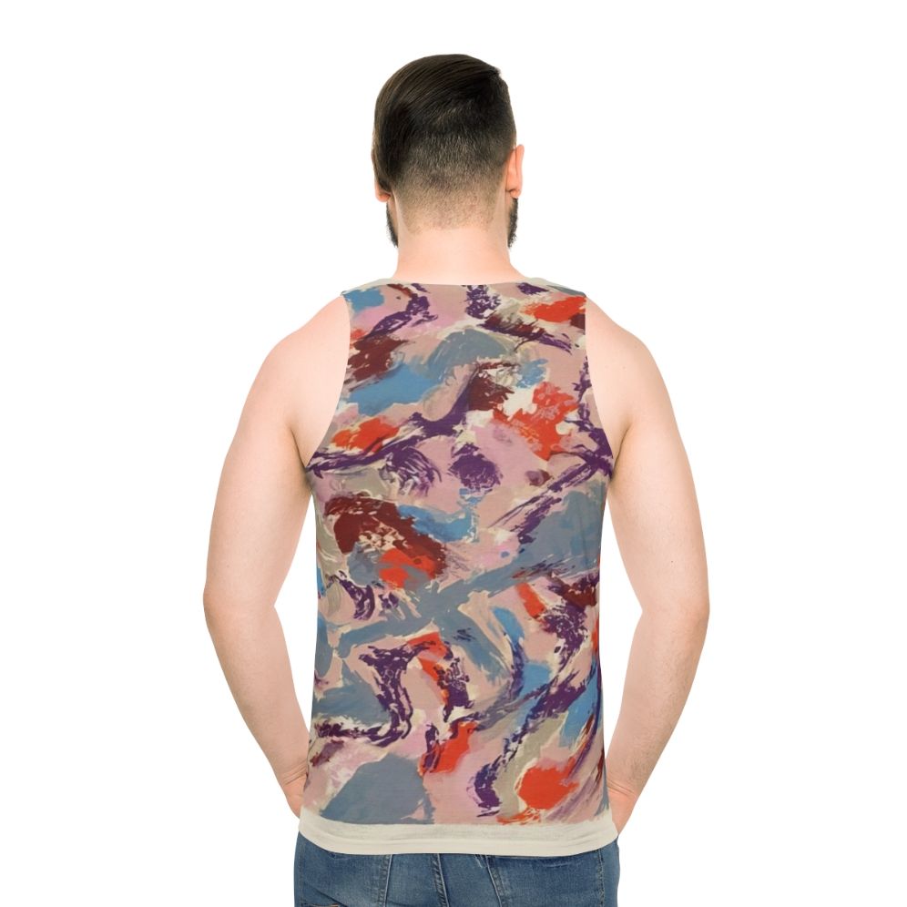 Abstract art unisex tank top with lyrical abstraction design