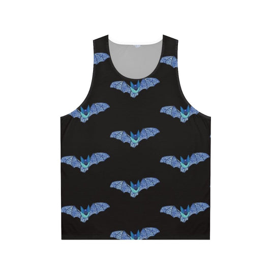 Colorful abstract bat unisex tank top