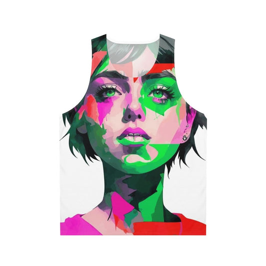 Billie Eilish inspired abstract minimalist tank top