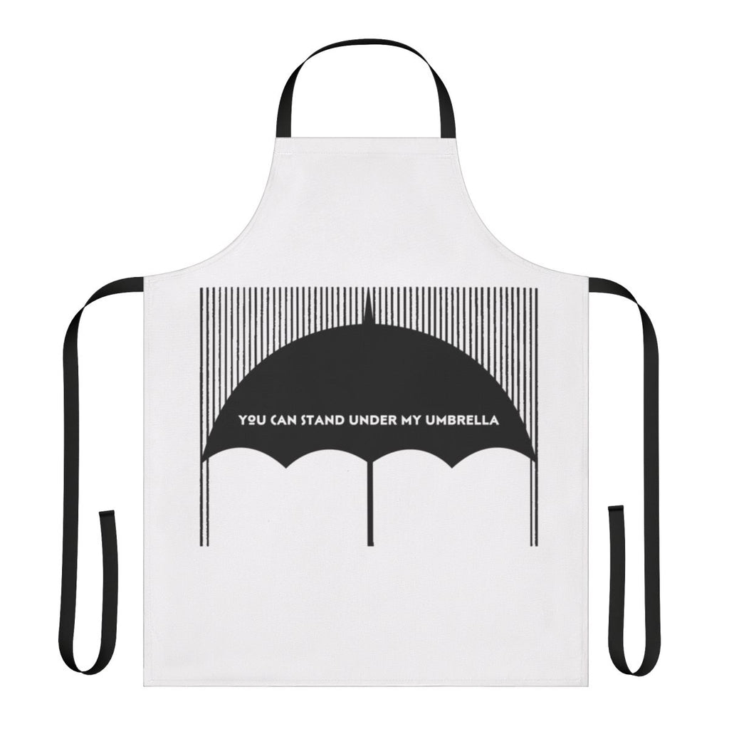 Monochrome abstract design apron for cooking and baking
