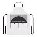 Monochrome abstract design apron for cooking and baking