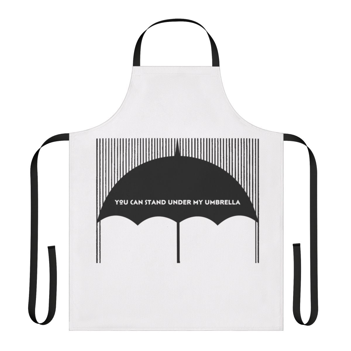 Monochrome abstract design apron for cooking and baking