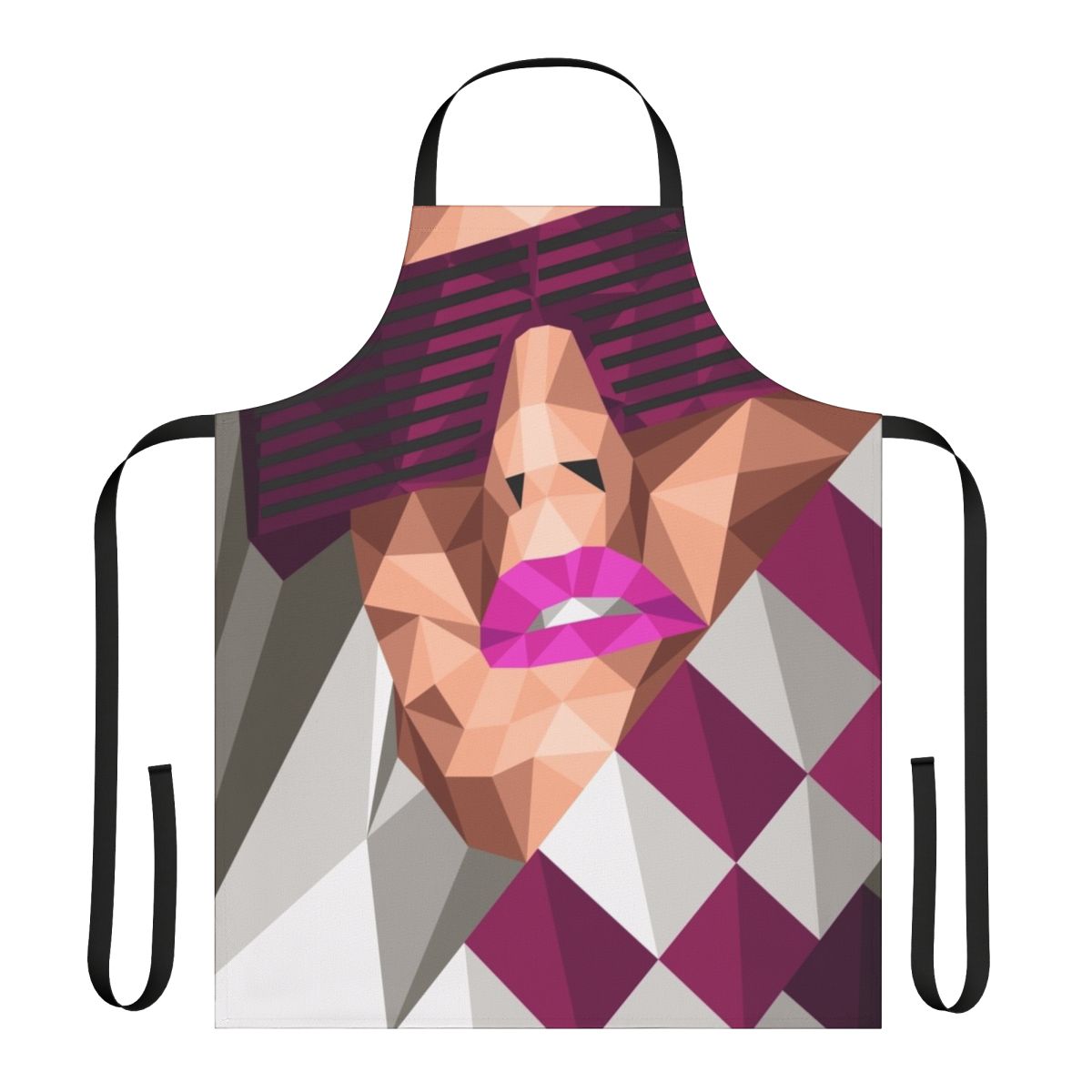 Colorful abstract geometric pattern apron
