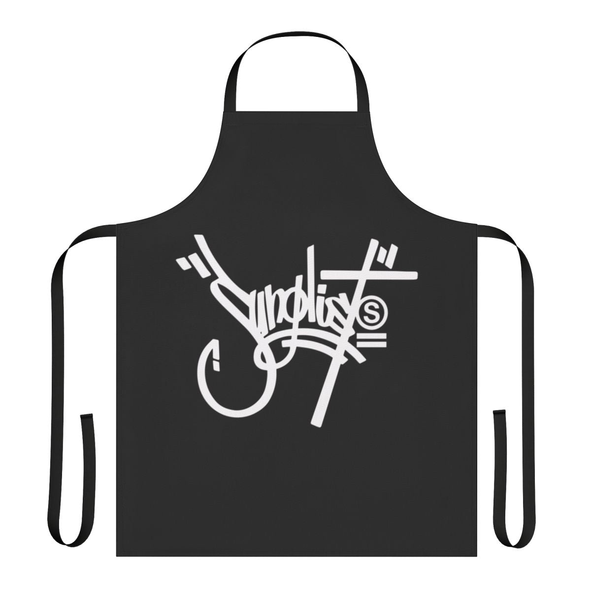 White apron with abstract jungle print design