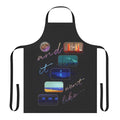 Colorful abstract design featuring moon, stars, and nature elements on a high-quality cotton apron.