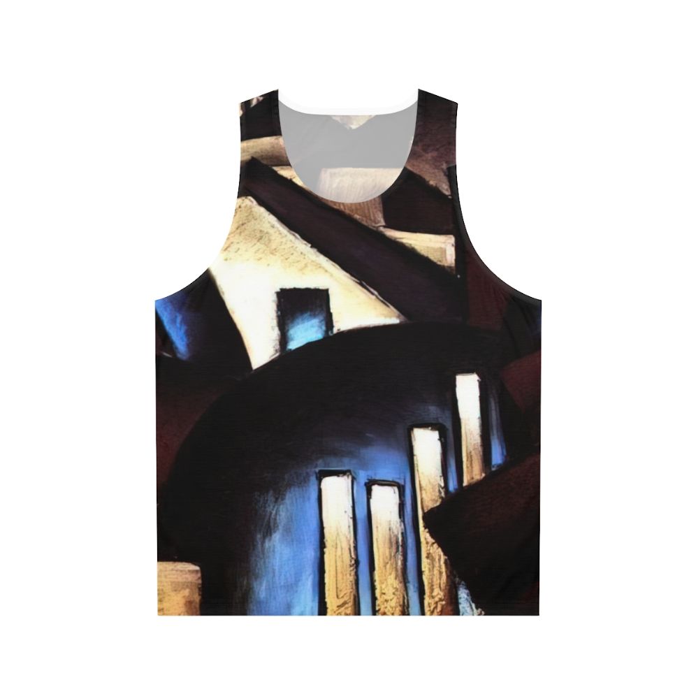 Abstract nature-inspired unisex tank top