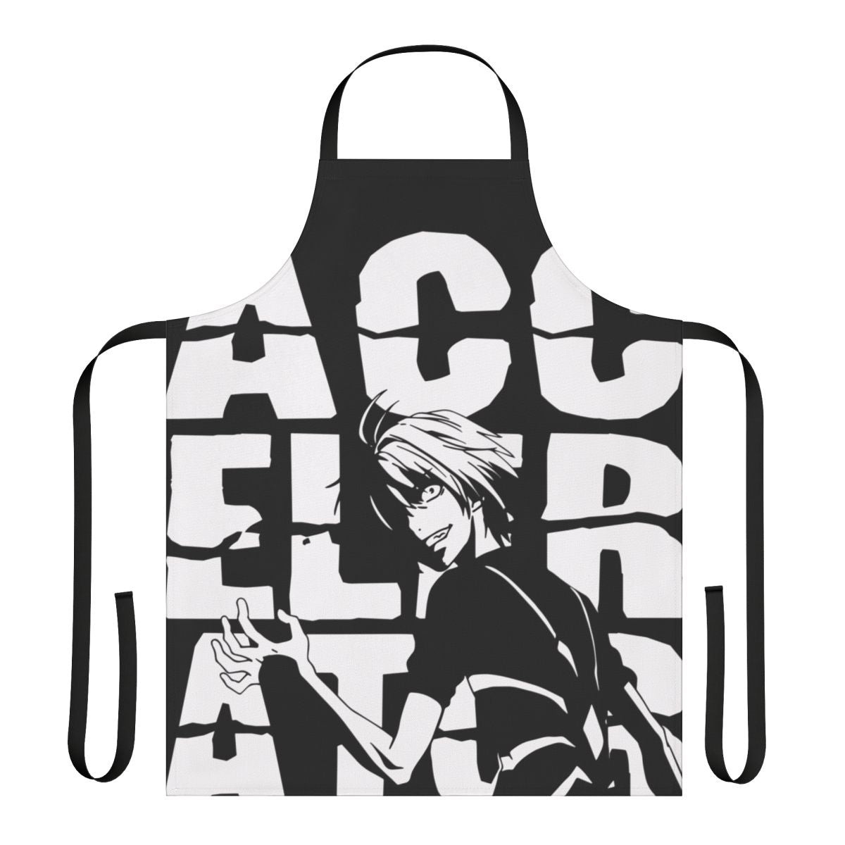 Accelerator-Inspired Apron with Anime, Manga, and Pop Culture Designs
