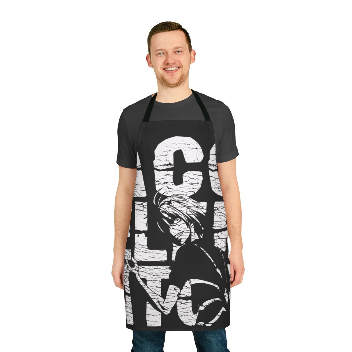 Accelerator-Inspired Vintage Apron with Anime and Manga Designs