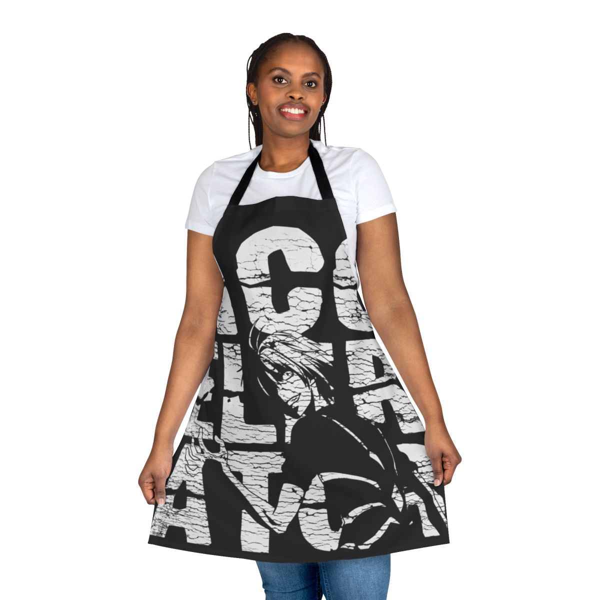 Accelerator-Inspired Vintage Apron with Anime and Manga Designs