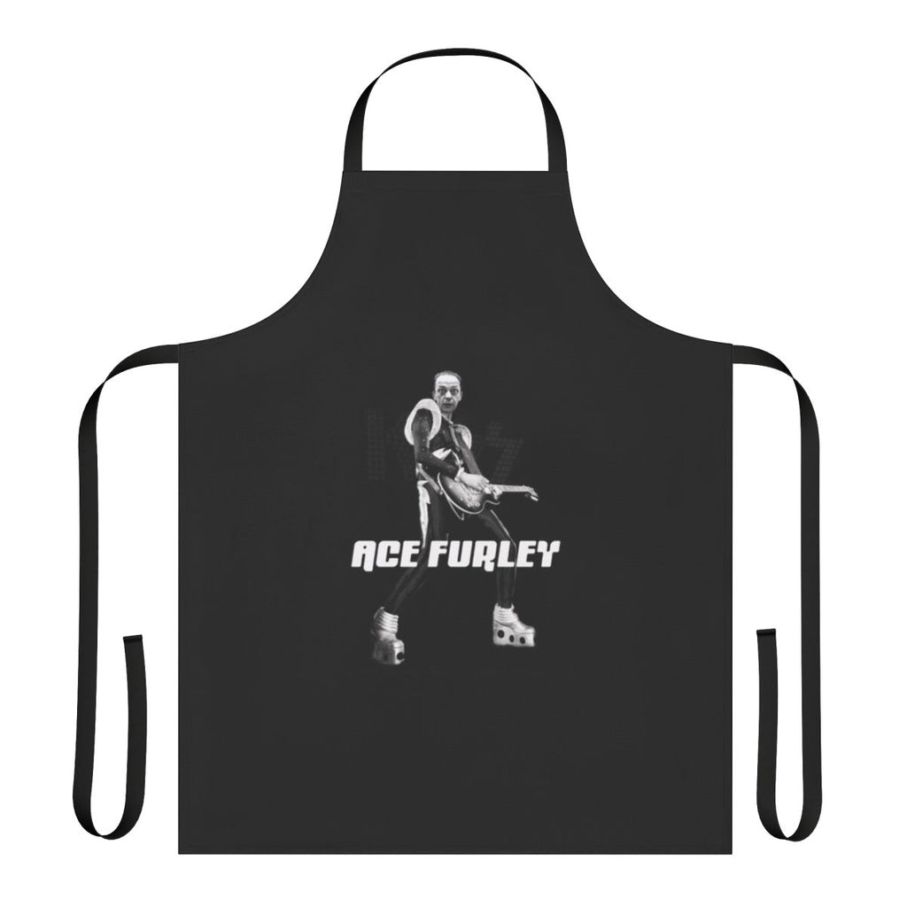 Ace Furley inspired apron with guitar and music motifs