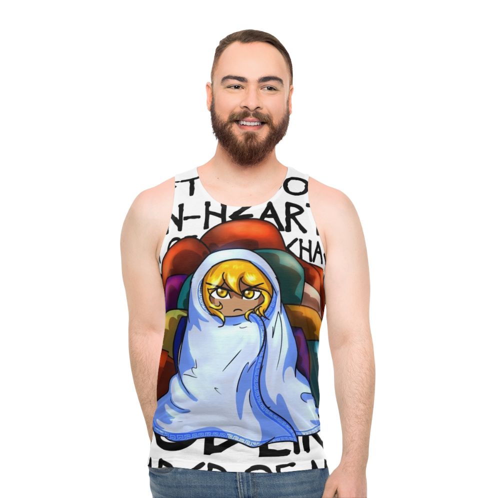 Unisex tank top with Achilles' epithets from ancient Greek mythology