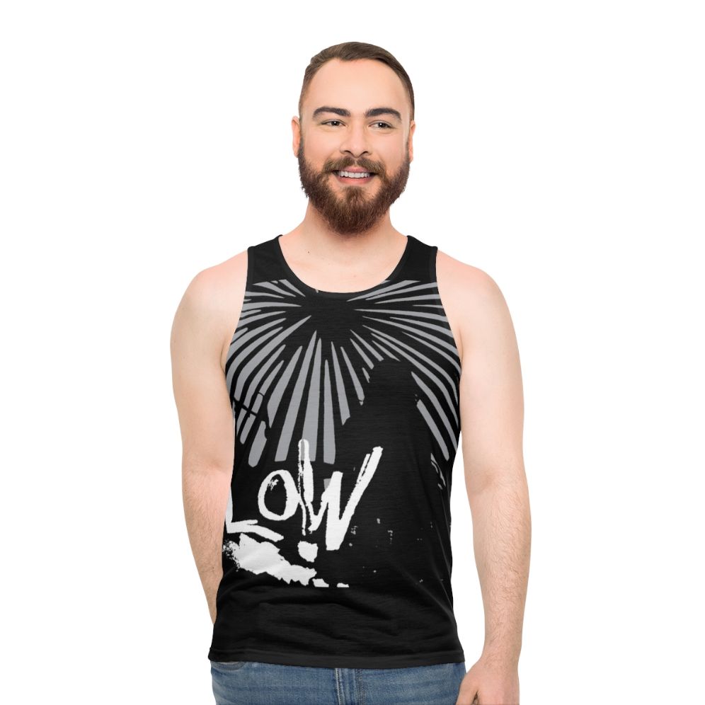 Acoustic sound wave design tank top