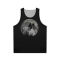 Across The Moon With The Child Unisex Tank Top featuring ET the Extra Terrestrial