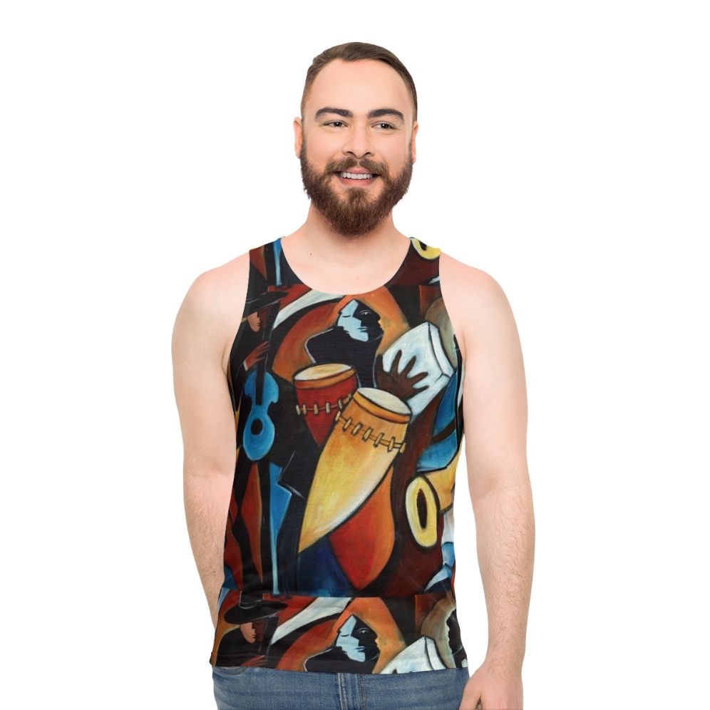 Acrylic Unisex Jazz Tank Top