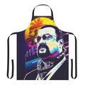 Steven Seagal-inspired apron with his likeness and action-movie vibe