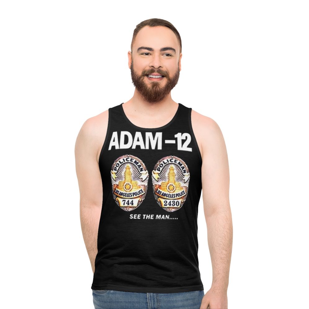 1970s Adam 12 TV Series Unisex Retro Tank Top