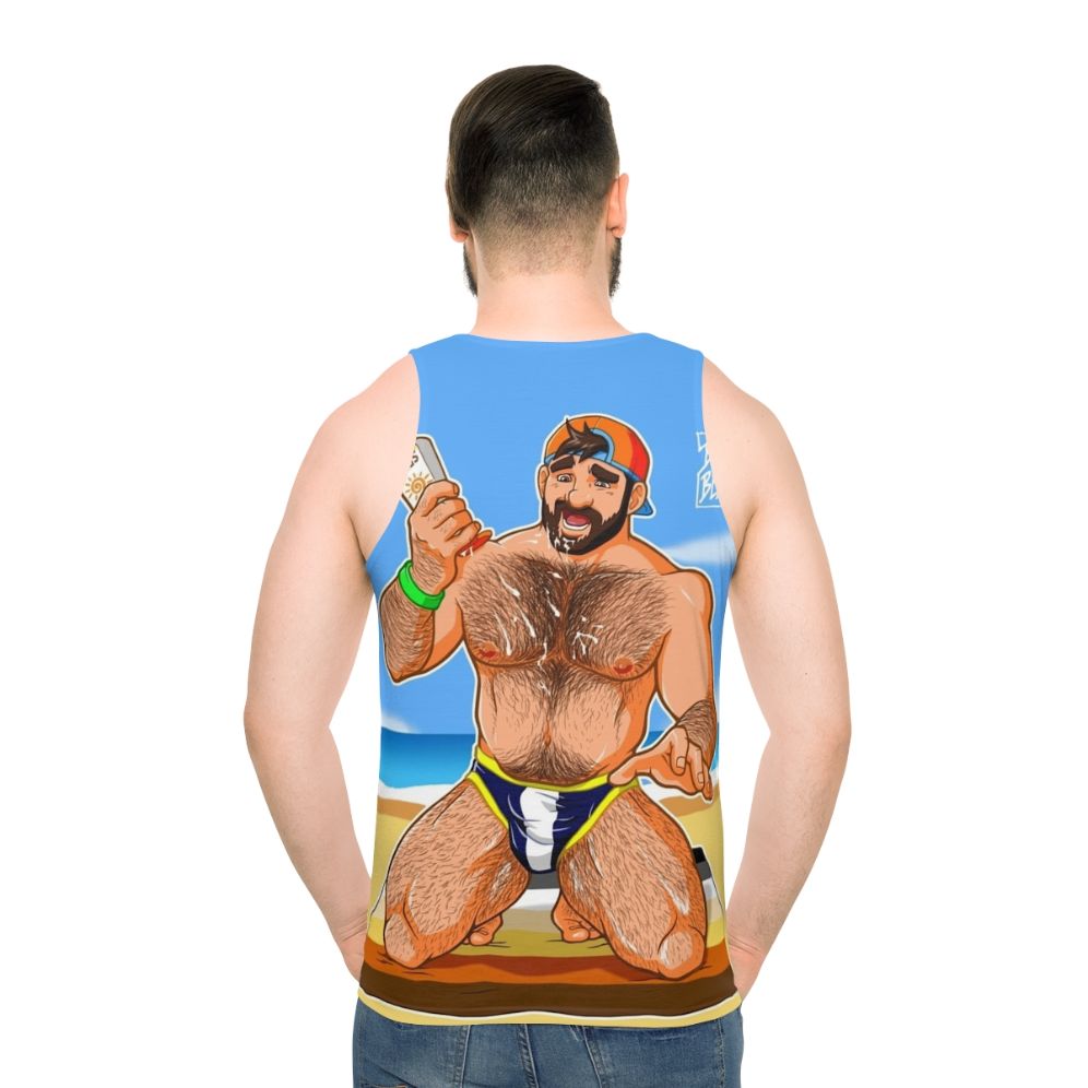 Unisex Adam Likes Sun Lotion Bear Pride Tank Top