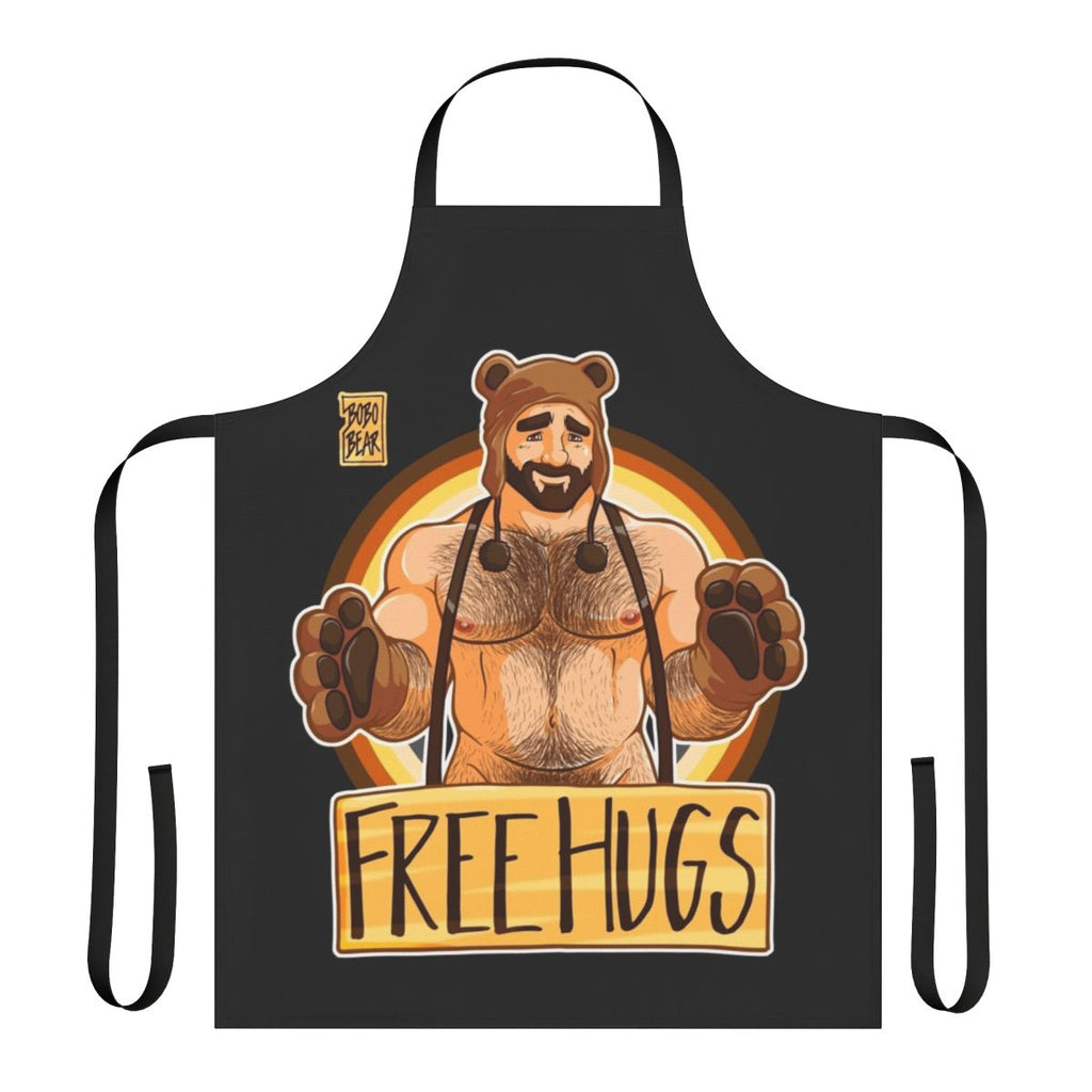 Adam's Hugs Bear Pride Apron with a bear design