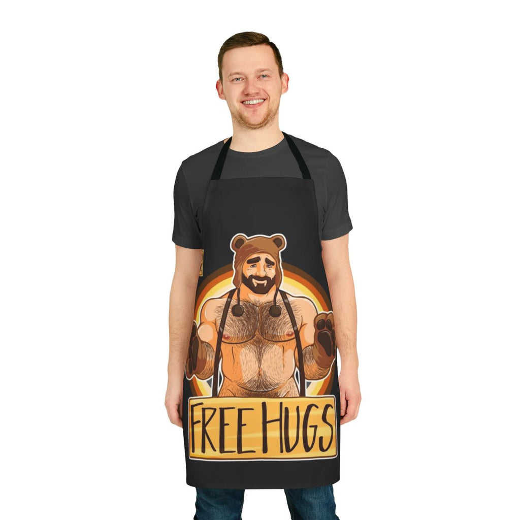 Adam's Hugs Bear Pride Apron with a bear design