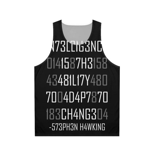 Adapt to Change Encoded Reversed Unisex Tank Top