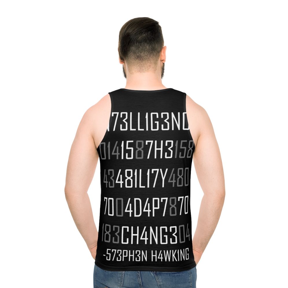 Adapt to Change Encoded Reversed Unisex Tank Top